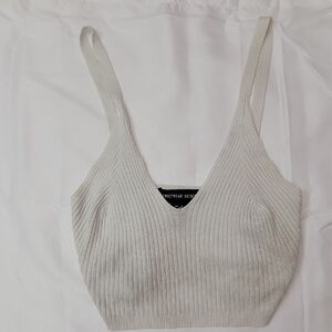 Streetwear Society Gray Ribbed Crop Top